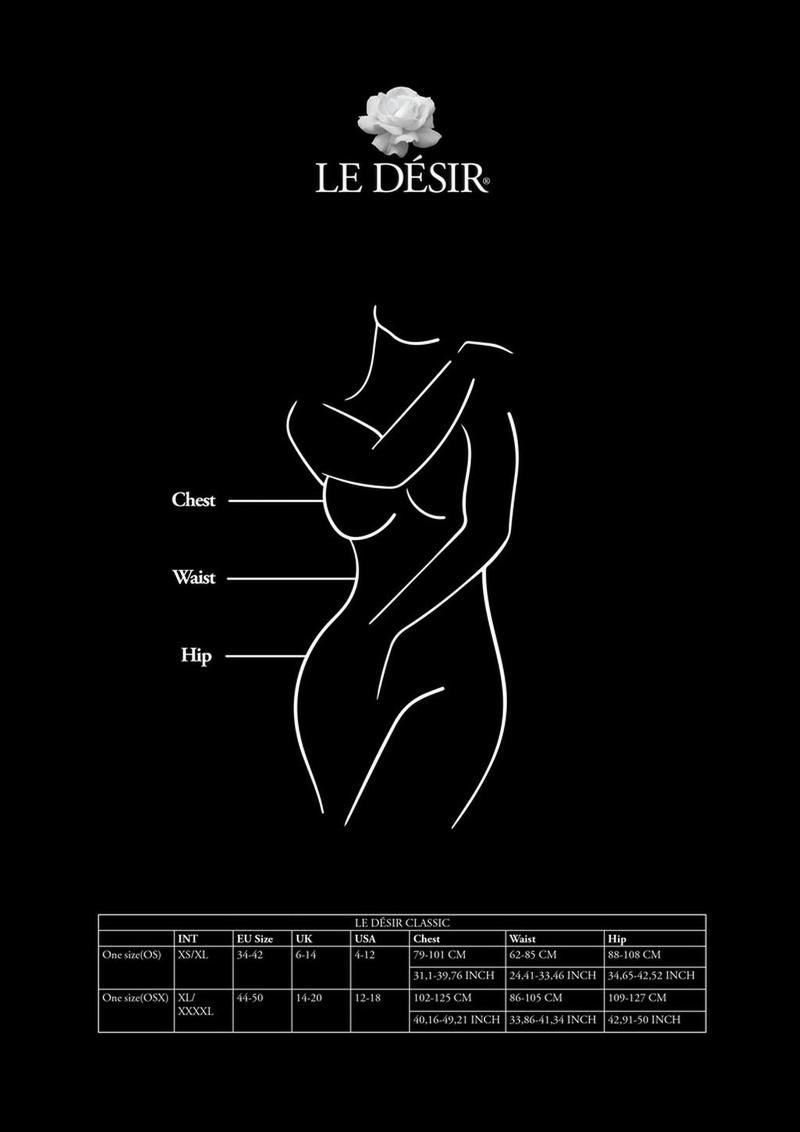 Le Désir Designed for Desire Black Fishnet Bodystocking