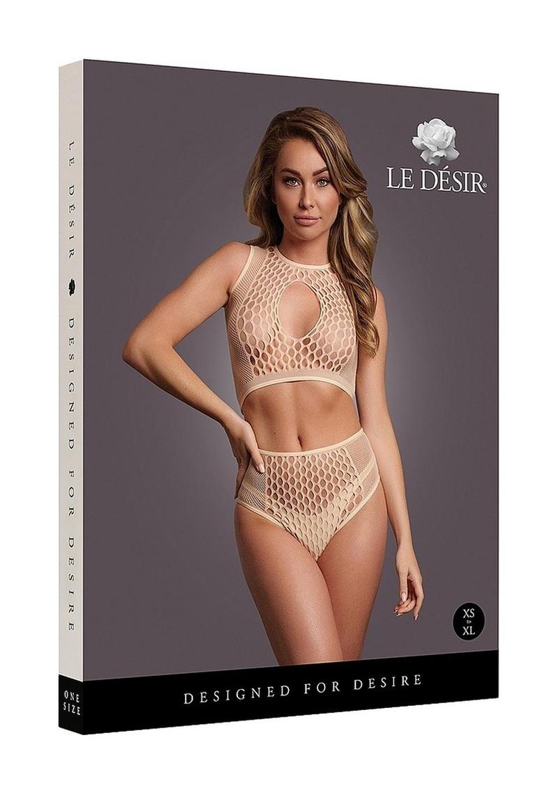 Le Désir Duo Net Keyhole Bra Set - One Size