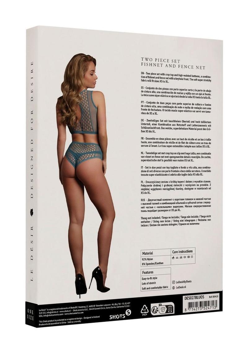 Le Désir Duo Net Keyhole Bra Set - One Size