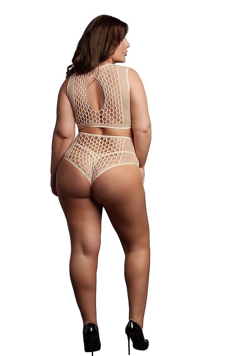 Le Désir Duo Net Keyhole Bra Set - One Size