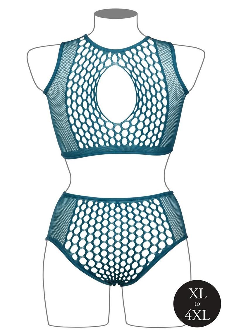 Le Désir Duo Net Keyhole Bra Set - One Size