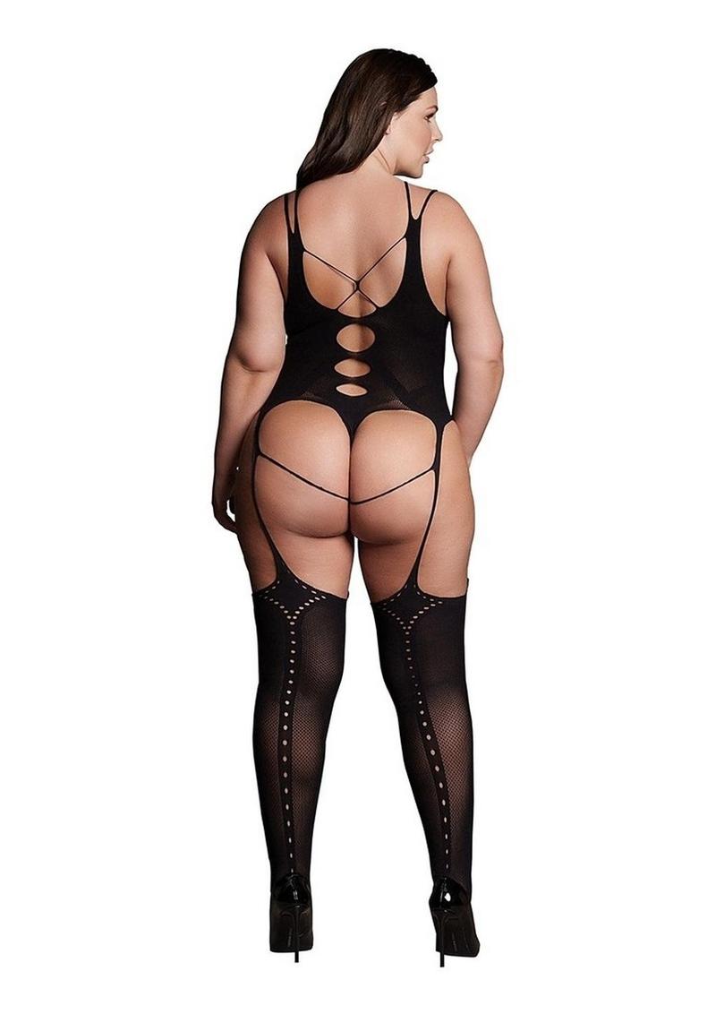 Le Desir Shade Elara Vii Bodystocking With Open Cups