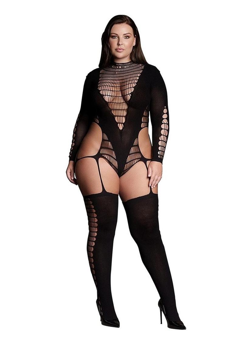 Le Desir Shade Kalyke Bodystocking with Turtleneck