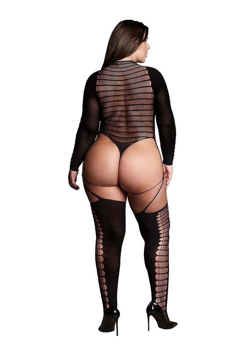 Le Desir Shade Kalyke Bodystocking with Turtleneck