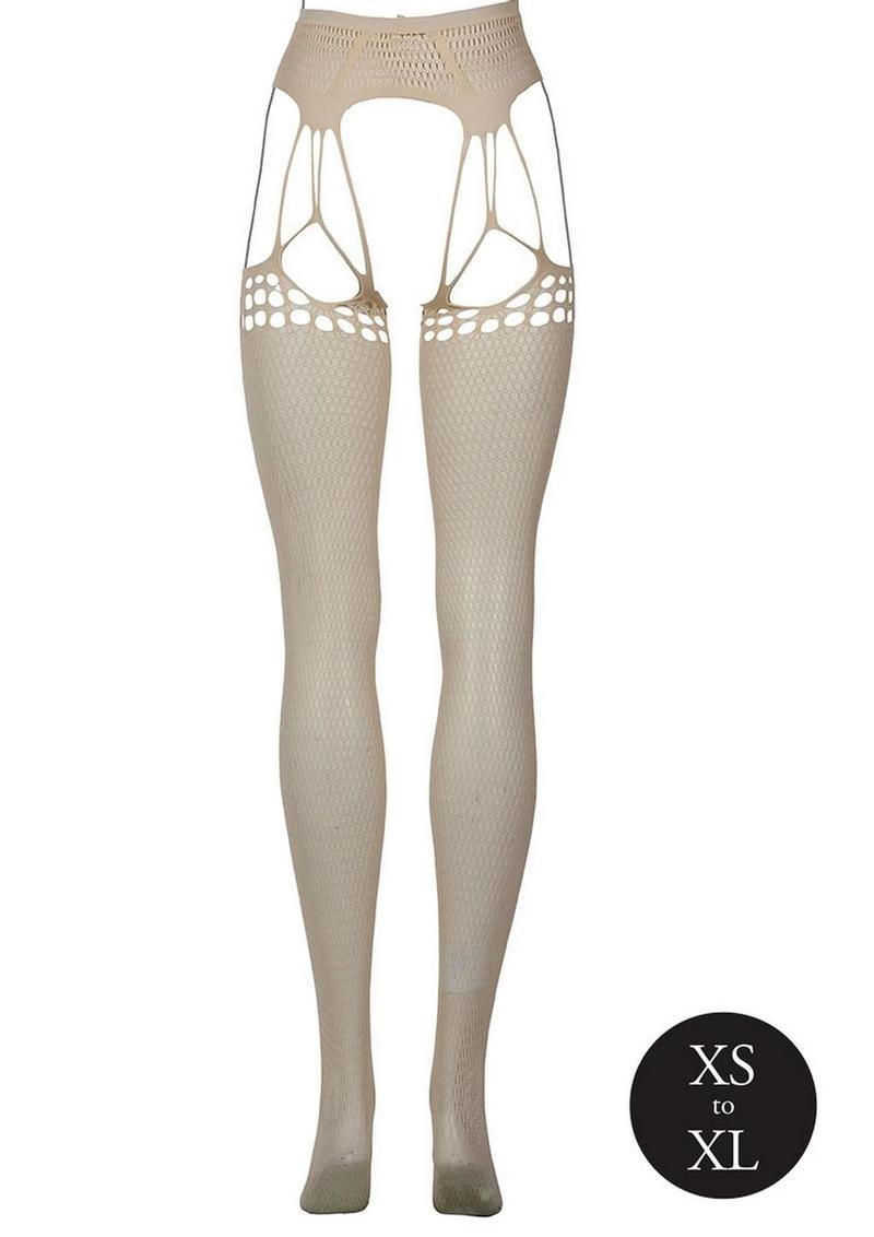 Le Désir Shredded Suspender Pantyhose One Size