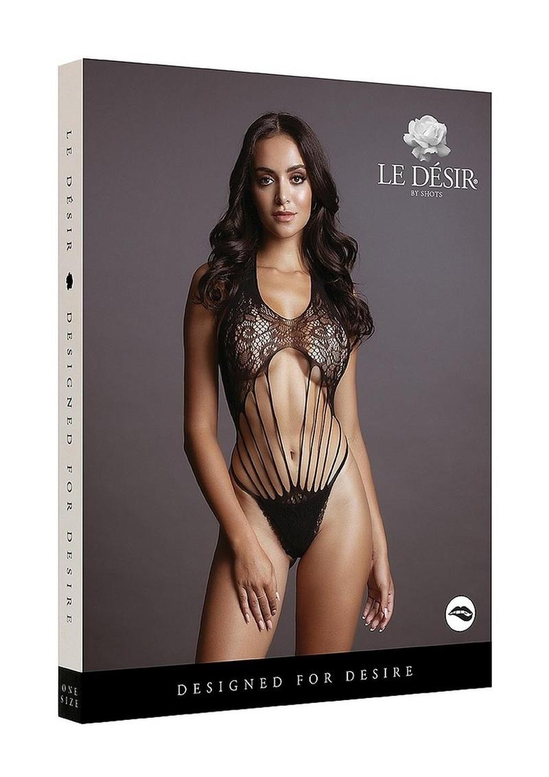 Le Désir Strappy Lace Teddy - One Size Black