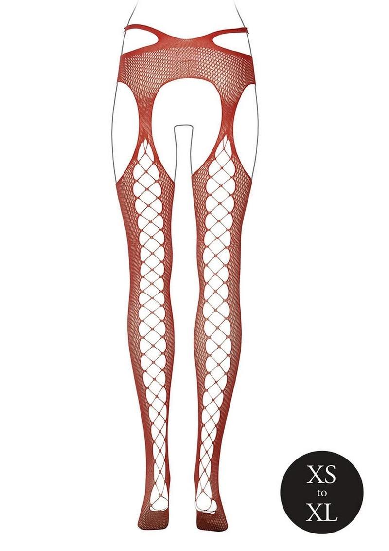 Le Désir Suspender Pantyhose Strappy Waist – Sunset Glow Orange