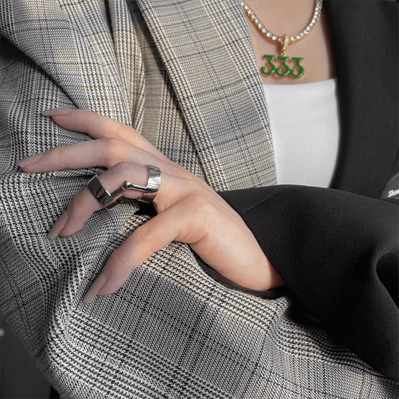 Punk Armor Fingertip Metal Nail Ring