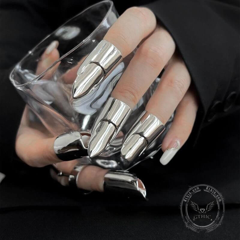 Punk Armor Fingertip Metal Nail Ring