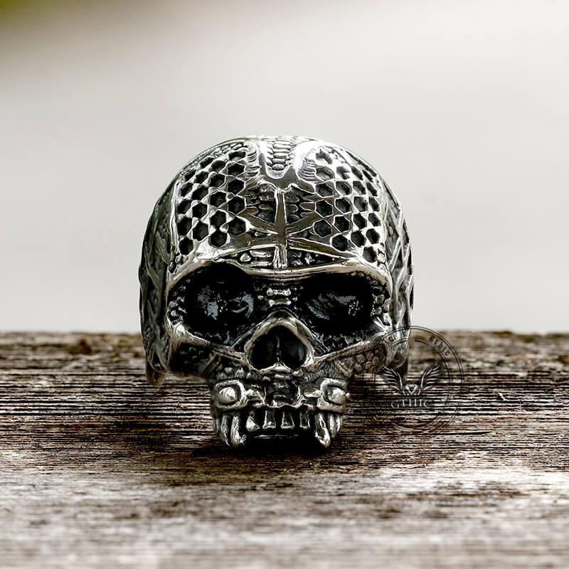 Punk Calvarium Skull Stainless Steel Ring