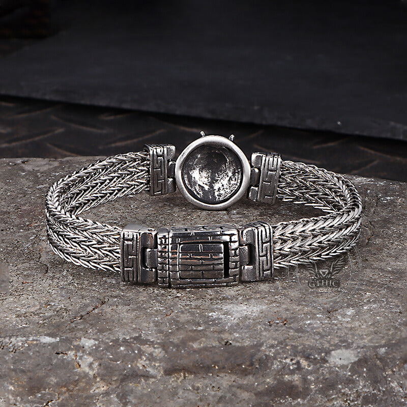 Punk Dragon Head Stitching Stainless Steel Bracelet