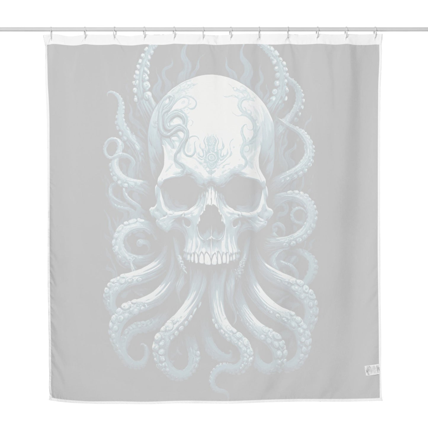Skull with Octopus Tentacles 3 Shower Curtain