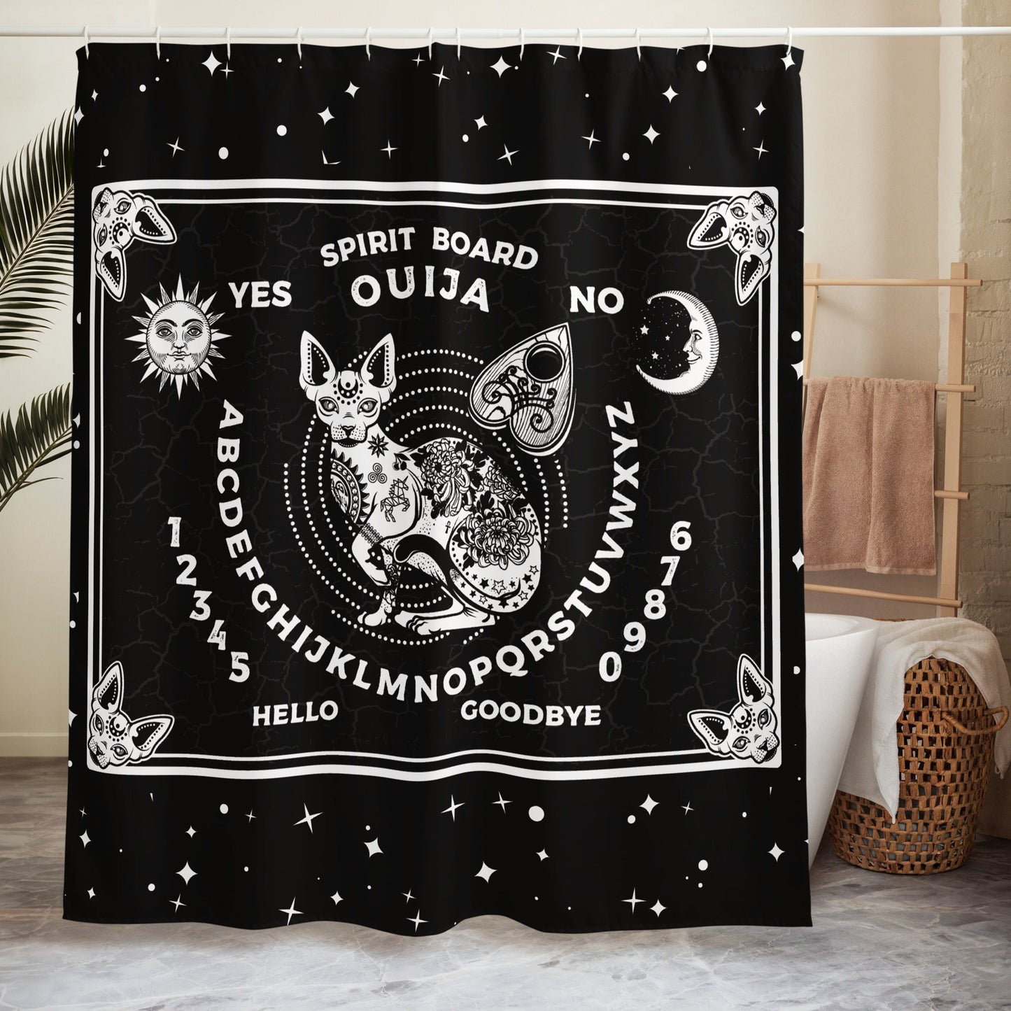Ouija Board Shower Curtain