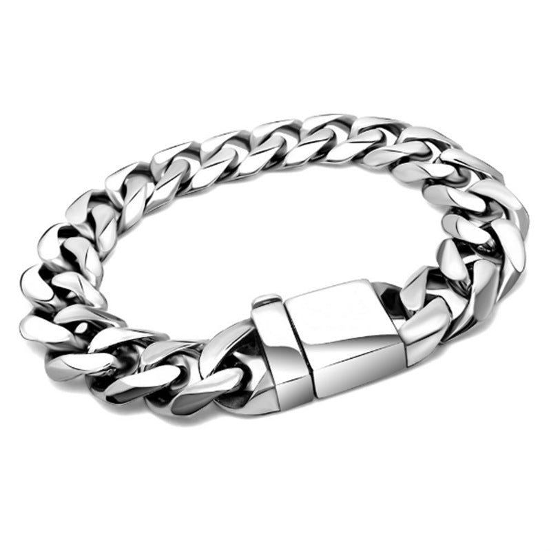 Simple Buckle Stainless Steel Bracelet