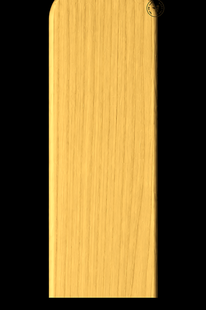 Slim Paddle in Pine — Blade grain and maker's mark