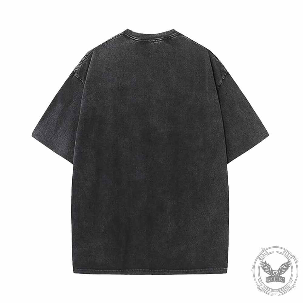 Tattoos Are Trashy Skull Rose Vintage Washed T-shirt