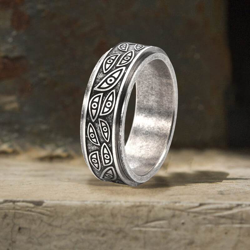 Stylish Corruption Demon Eye Spinner Ring