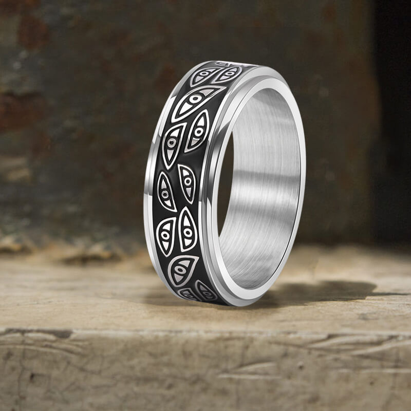 Stylish Corruption Demon Eye Spinner Ring