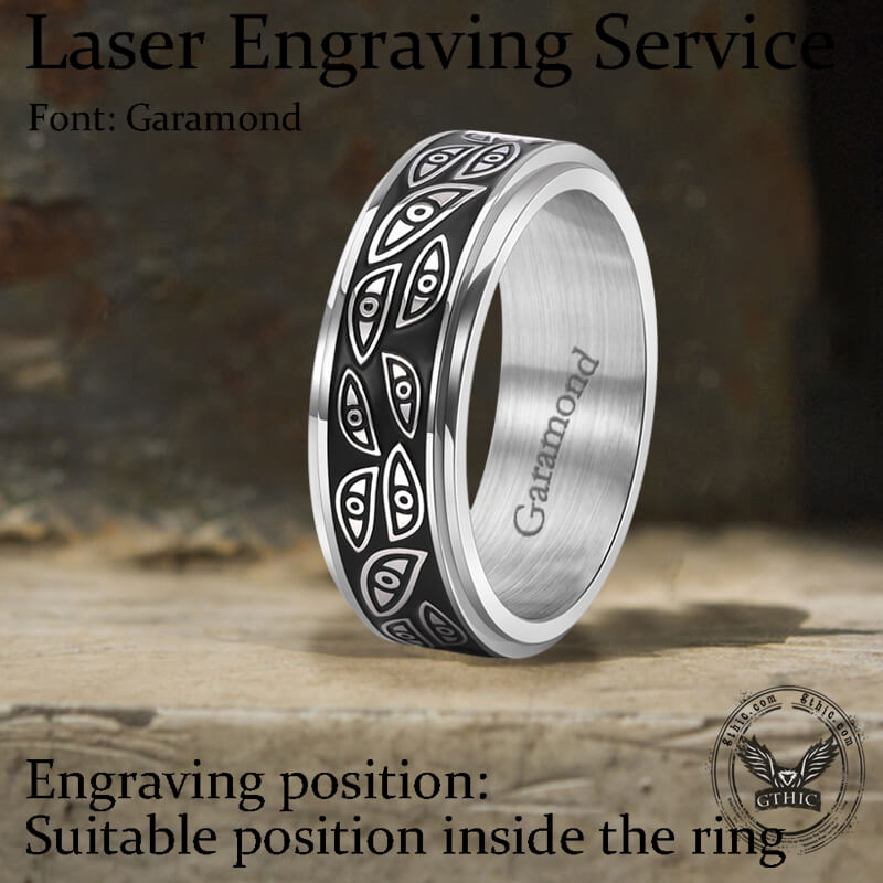 Stylish Corruption Demon Eye Spinner Ring