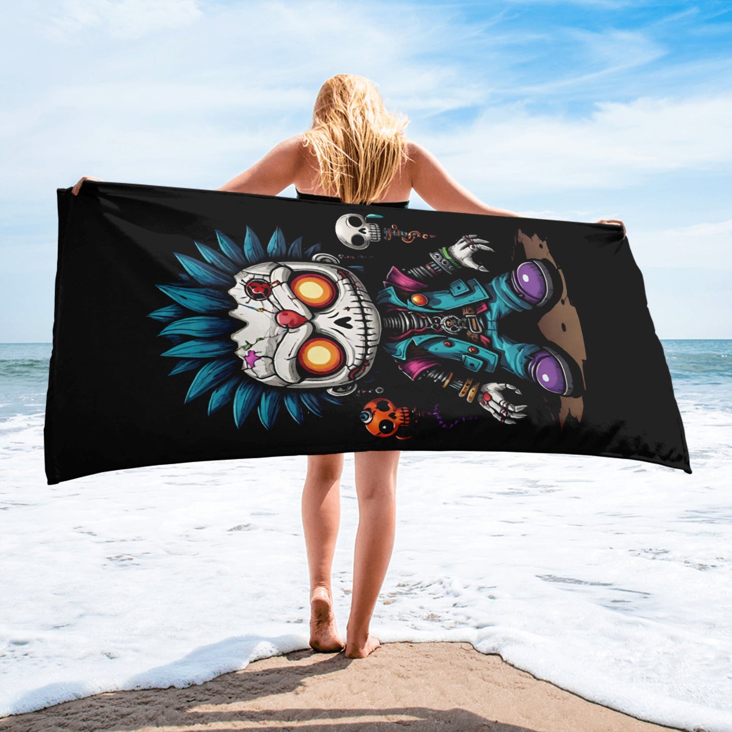 Grave Digs Voodoo Doll Punk Towel