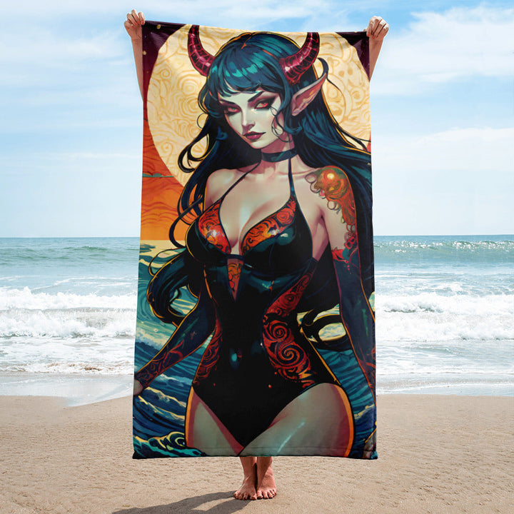 Sexy Swimsuit Succubus 1 Towel