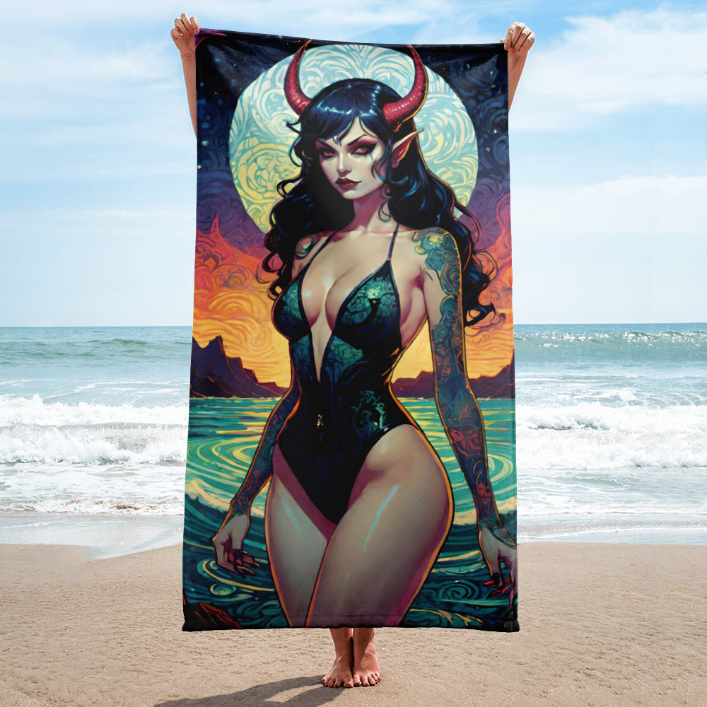 Sexy Swimsuit Succubus 2 Towel