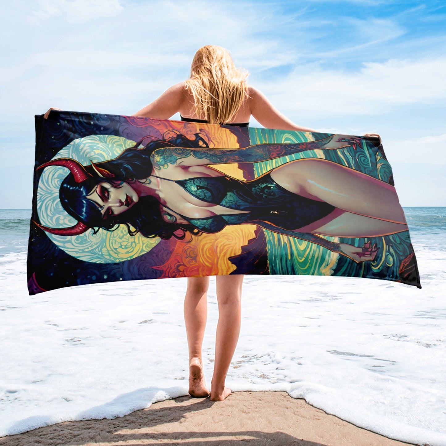 Sexy Swimsuit Succubus 2 Towel