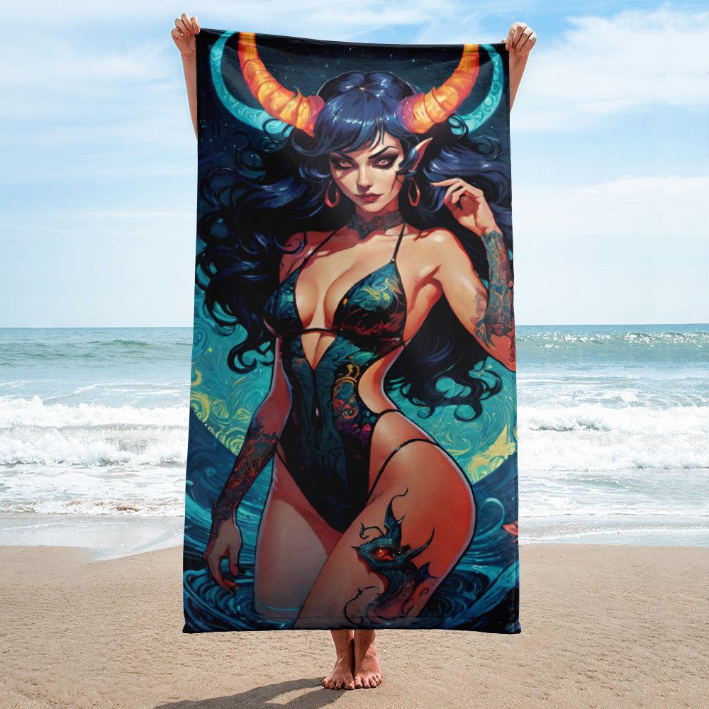 Sexy Swimsuit Succubus 3 Towel