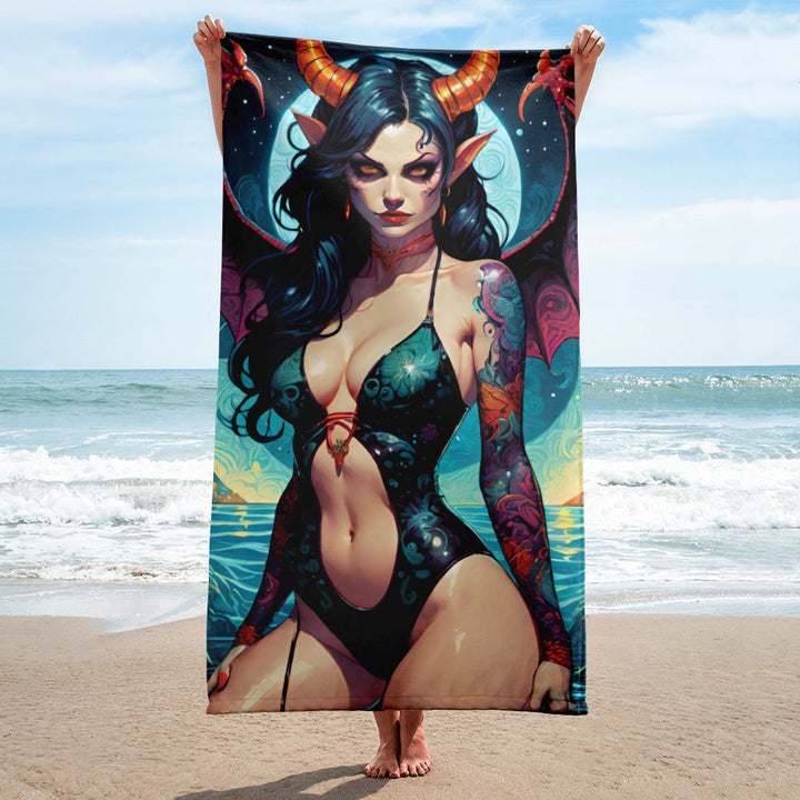 Sexy Swimsuit Succubus 4 Towel