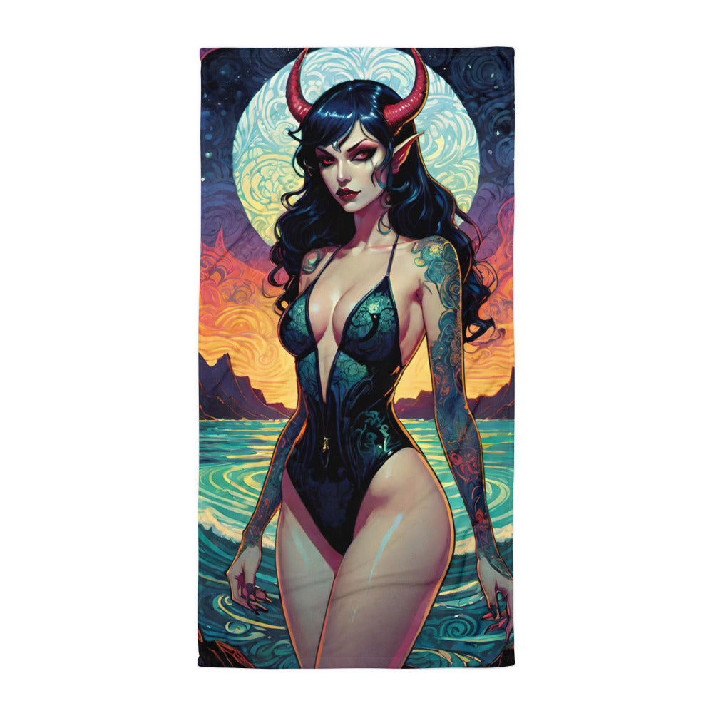 Sexy Swimsuit Succubus 2 Towel