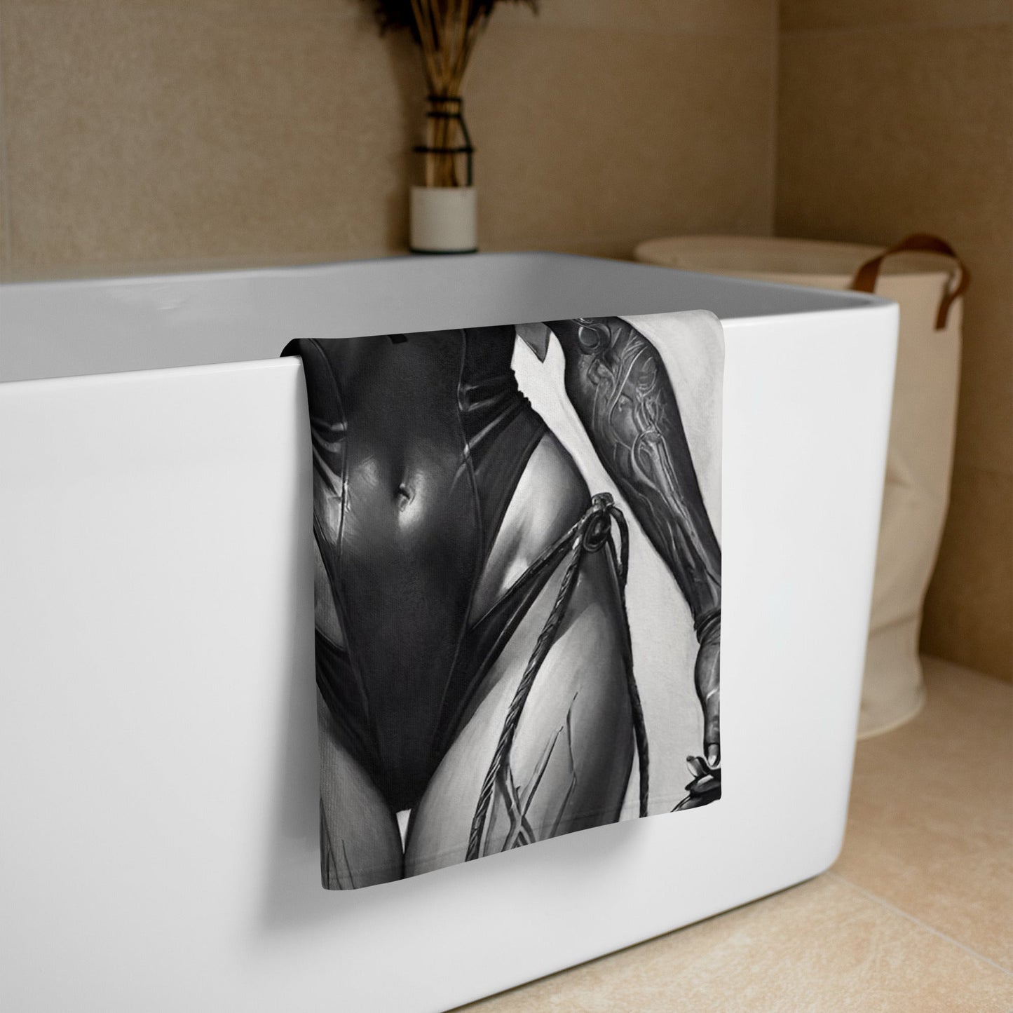 Gothic Sexy Evil Nun 3 Towel