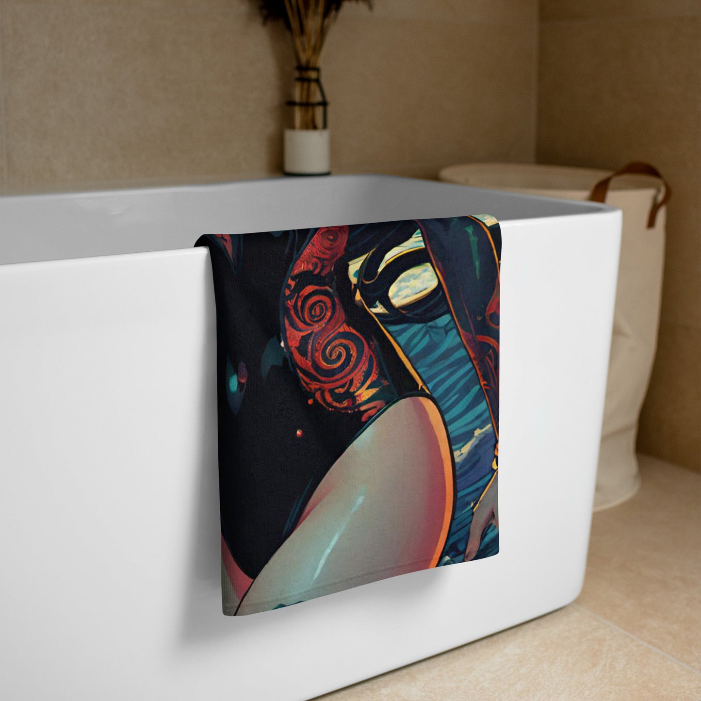 Sexy Swimsuit Succubus 1 Towel