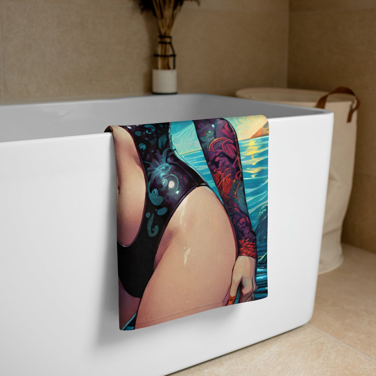 Sexy Swimsuit Succubus 4 Towel