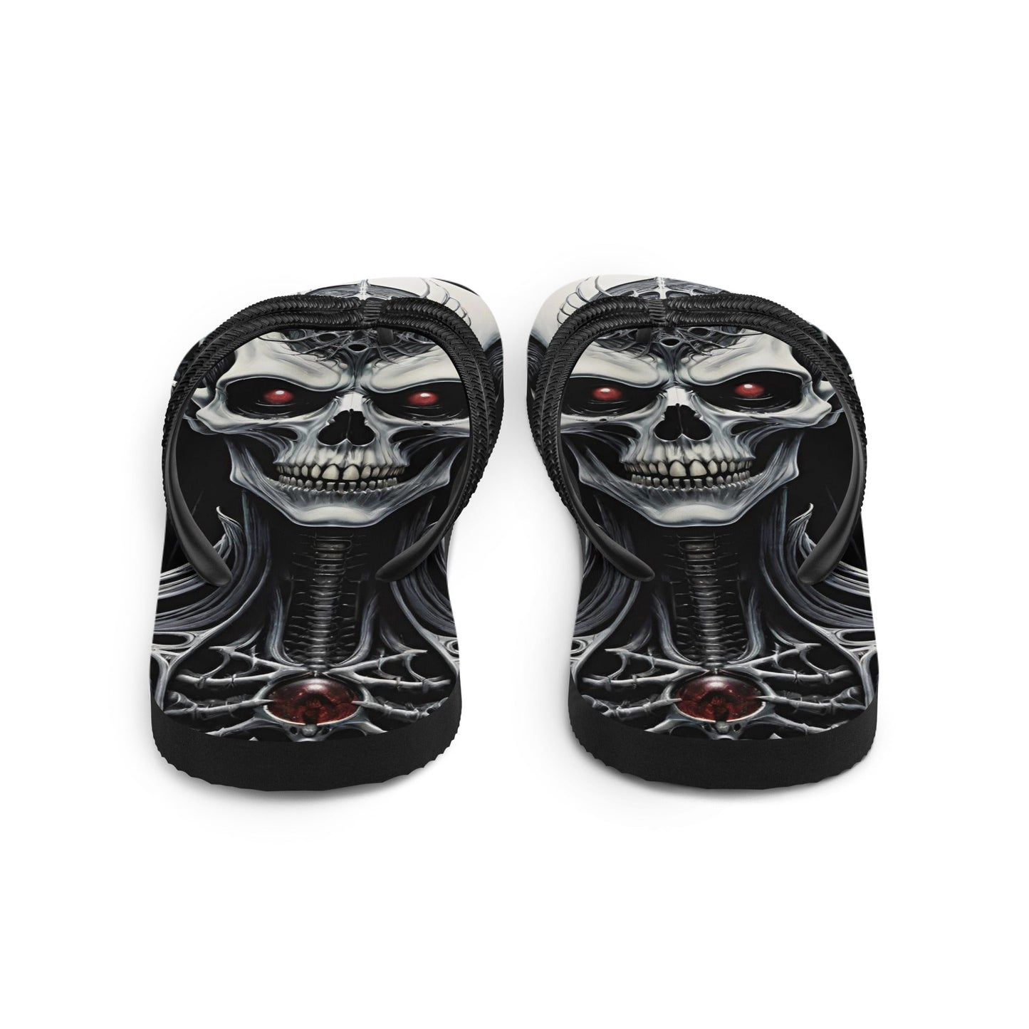 Metal Vampire Corpse 6 Gothic Flip Flops