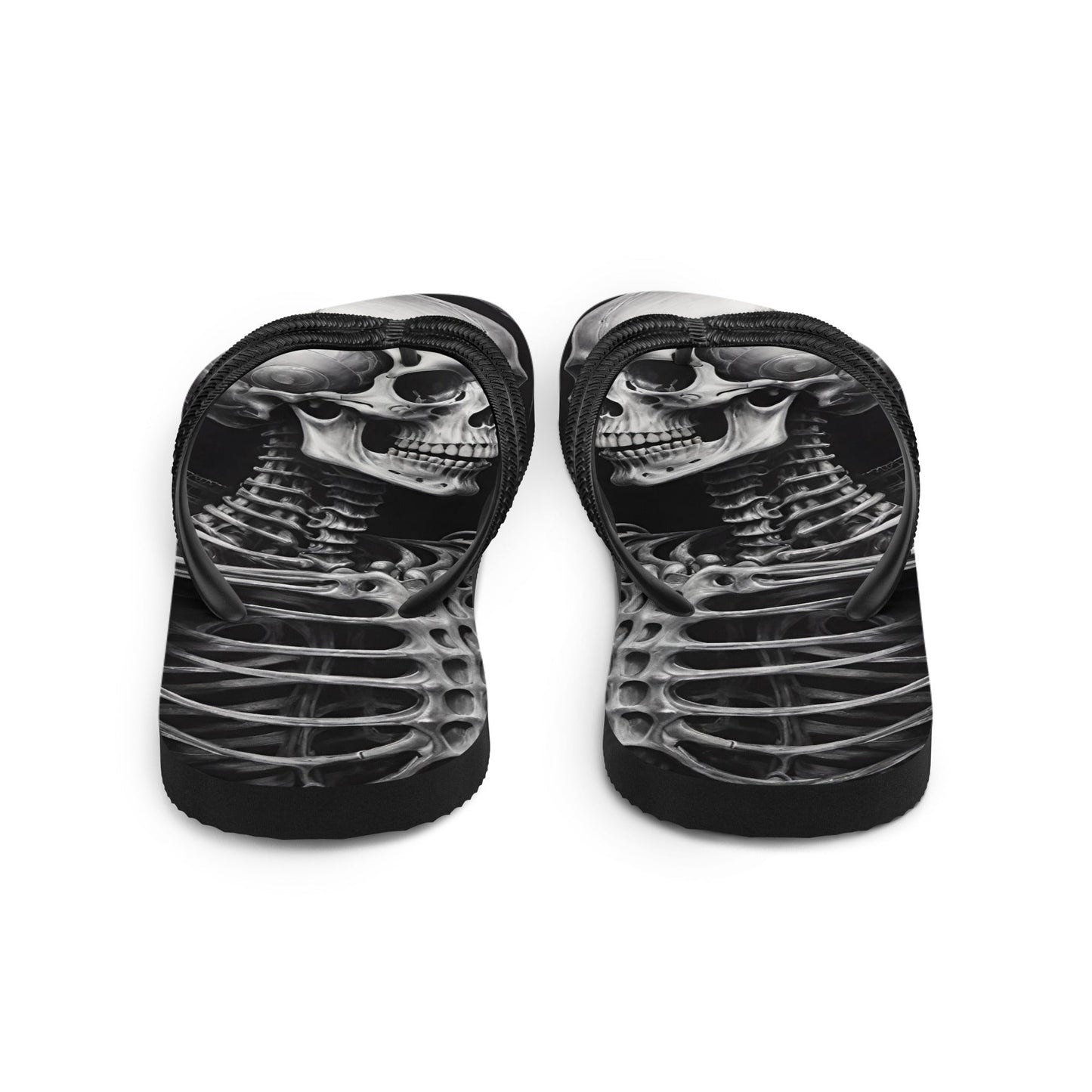 Twisted Skeleton 1 Flip Flops
