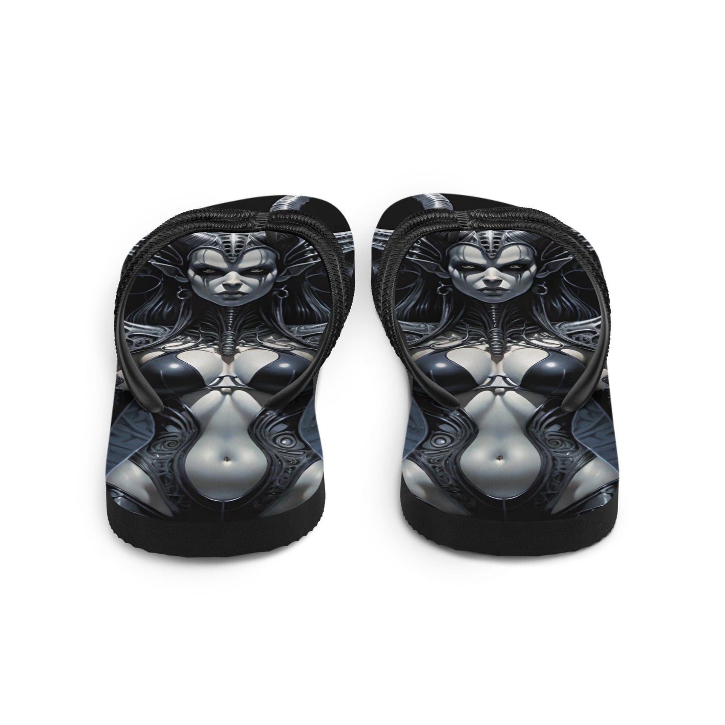 Sexy Dark Succubus Gothic Flip Flops