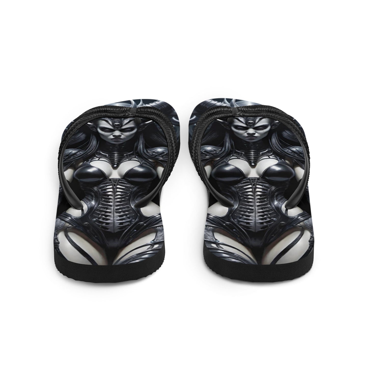 Sexy Dark Succubus 2 Gothic Flip Flops