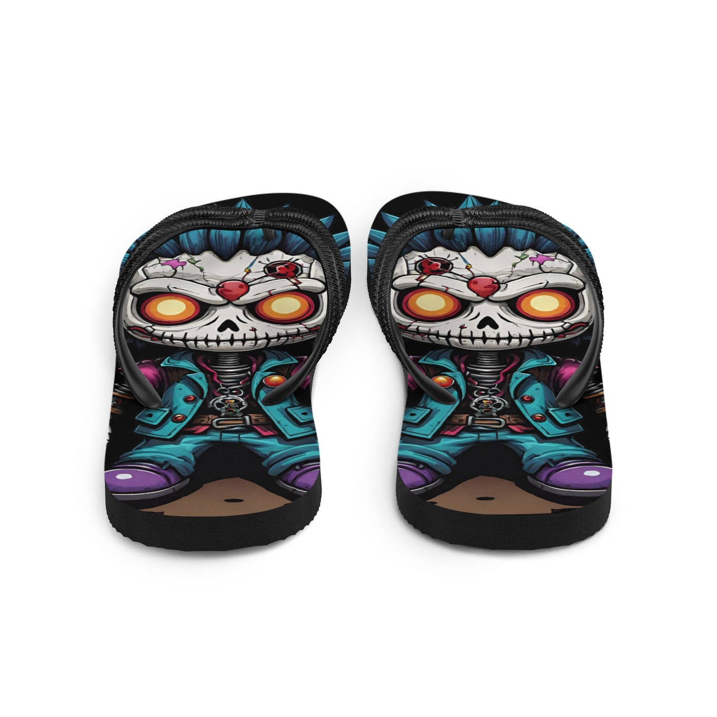Voodoo Doll Punk Flip Flops