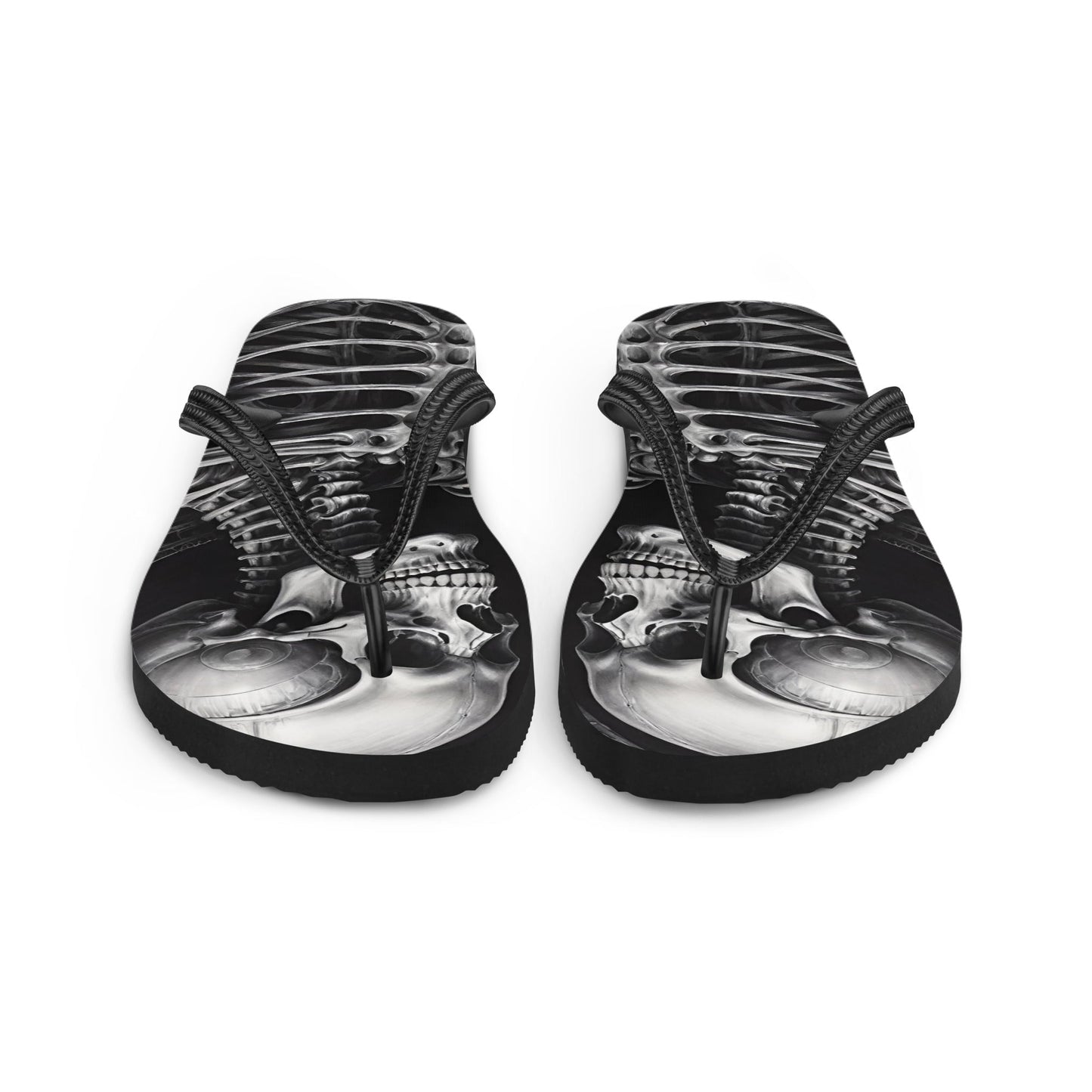 Twisted Skeleton 1 Flip Flops