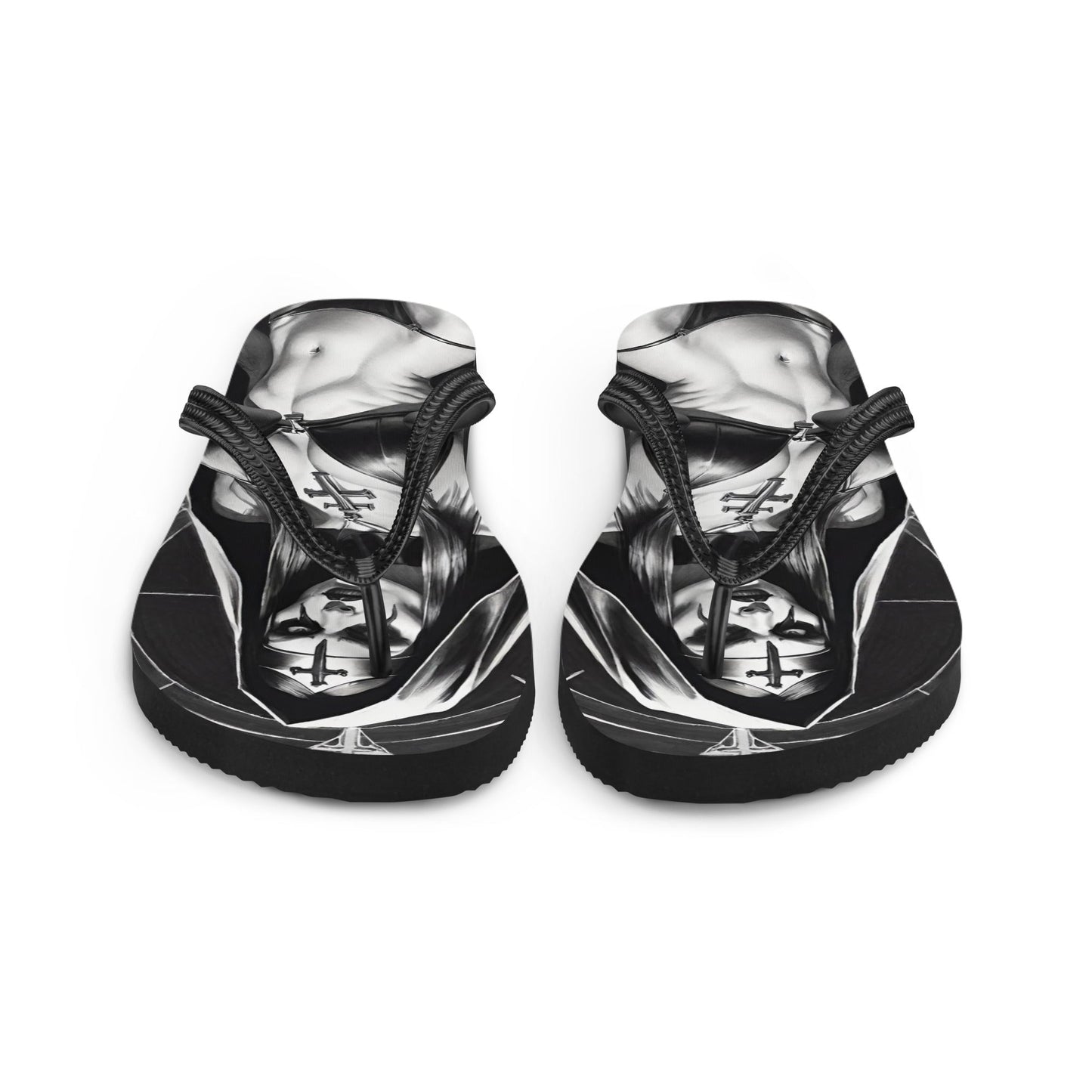 Sexy Evil Nun 2 Gothic Flip Flops