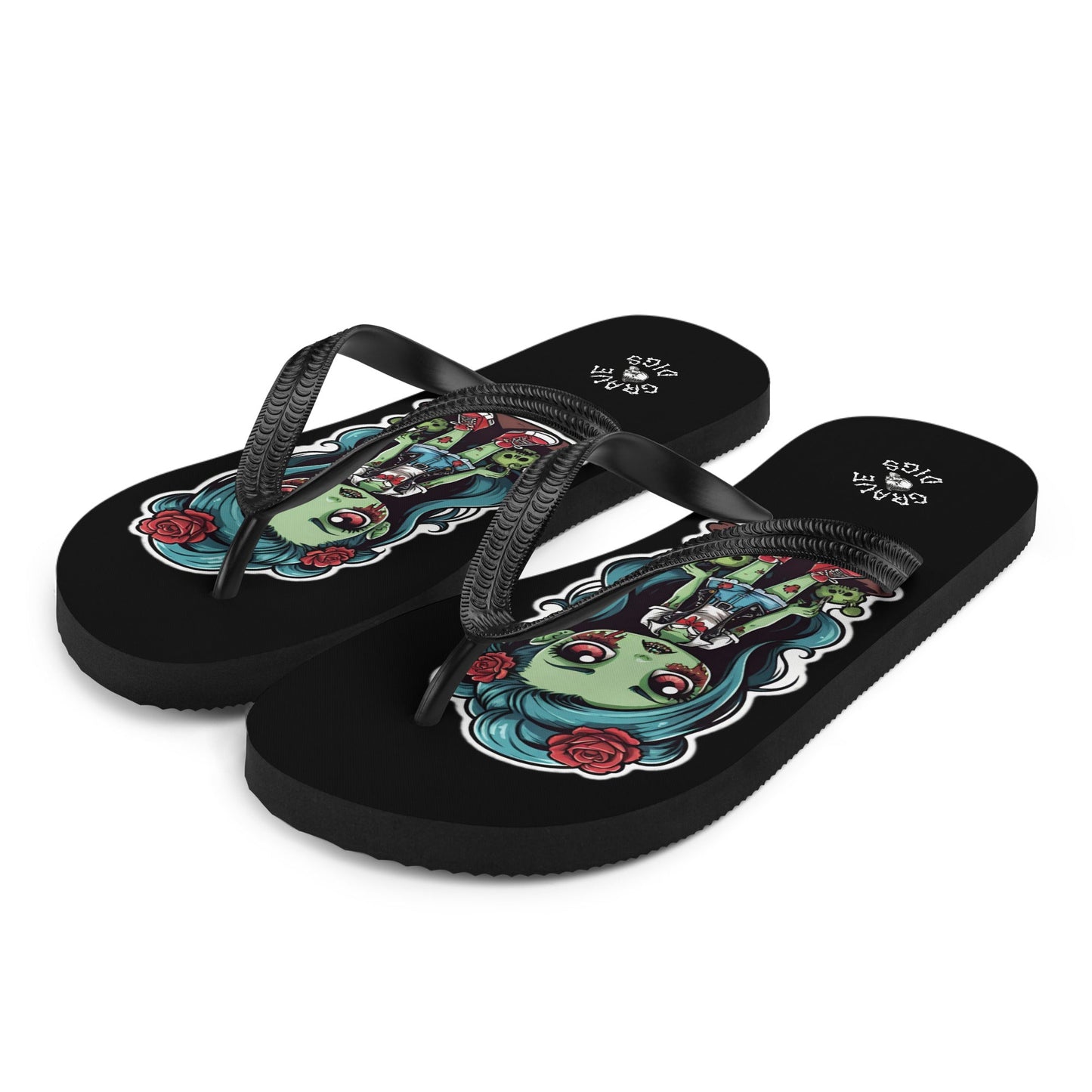 Grave Digs Zombie Girl Flip Flops