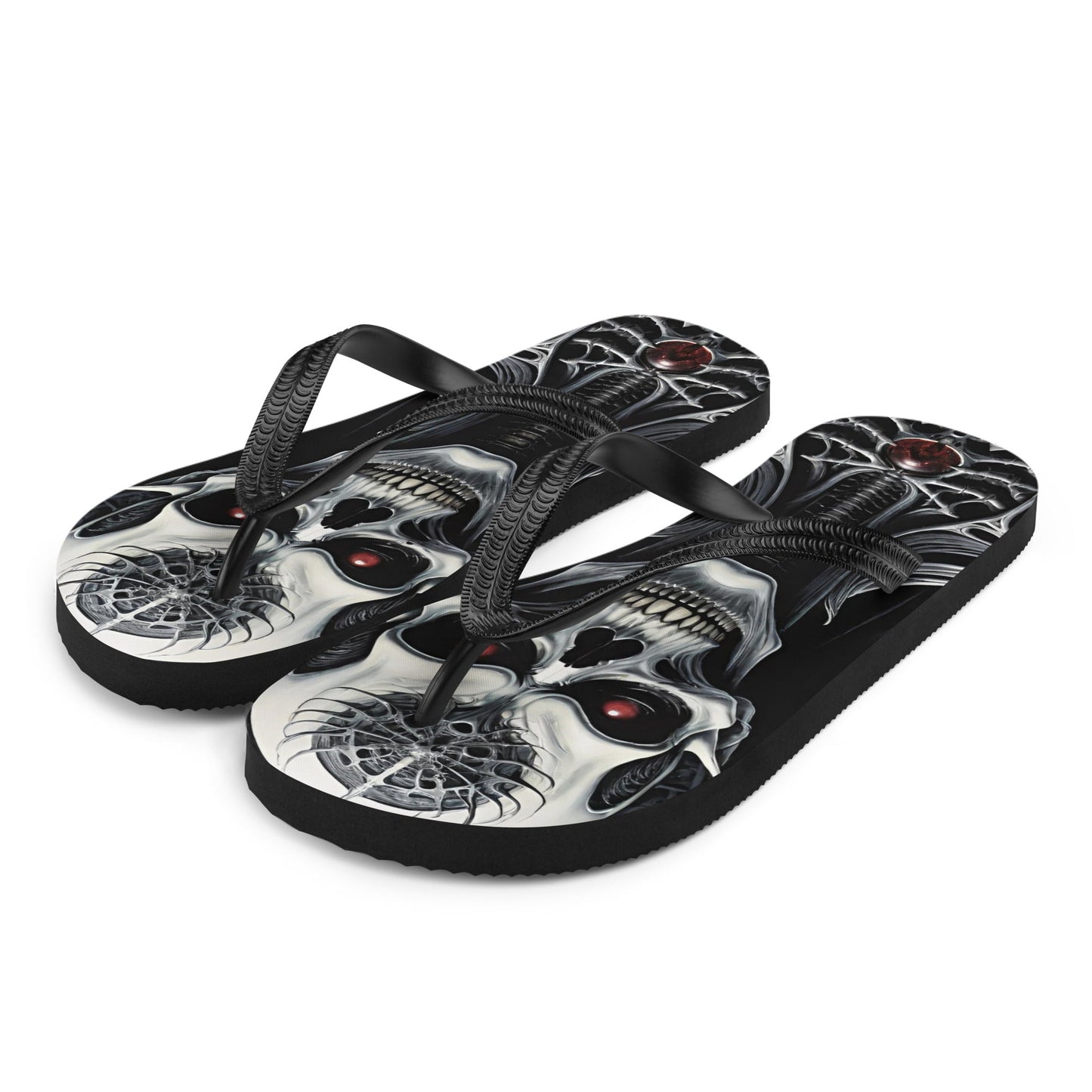 Metal Vampire Corpse 6 Gothic Flip Flops
