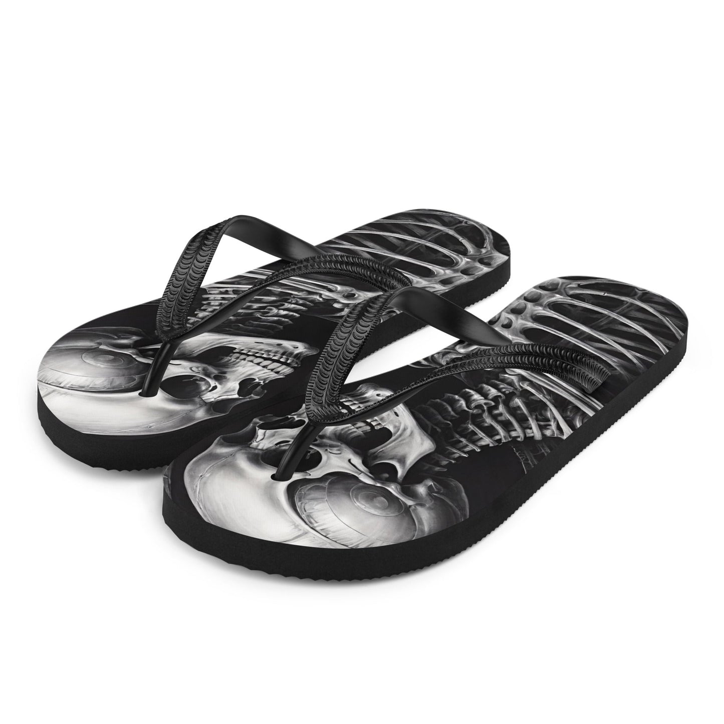 Twisted Skeleton 1 Flip Flops