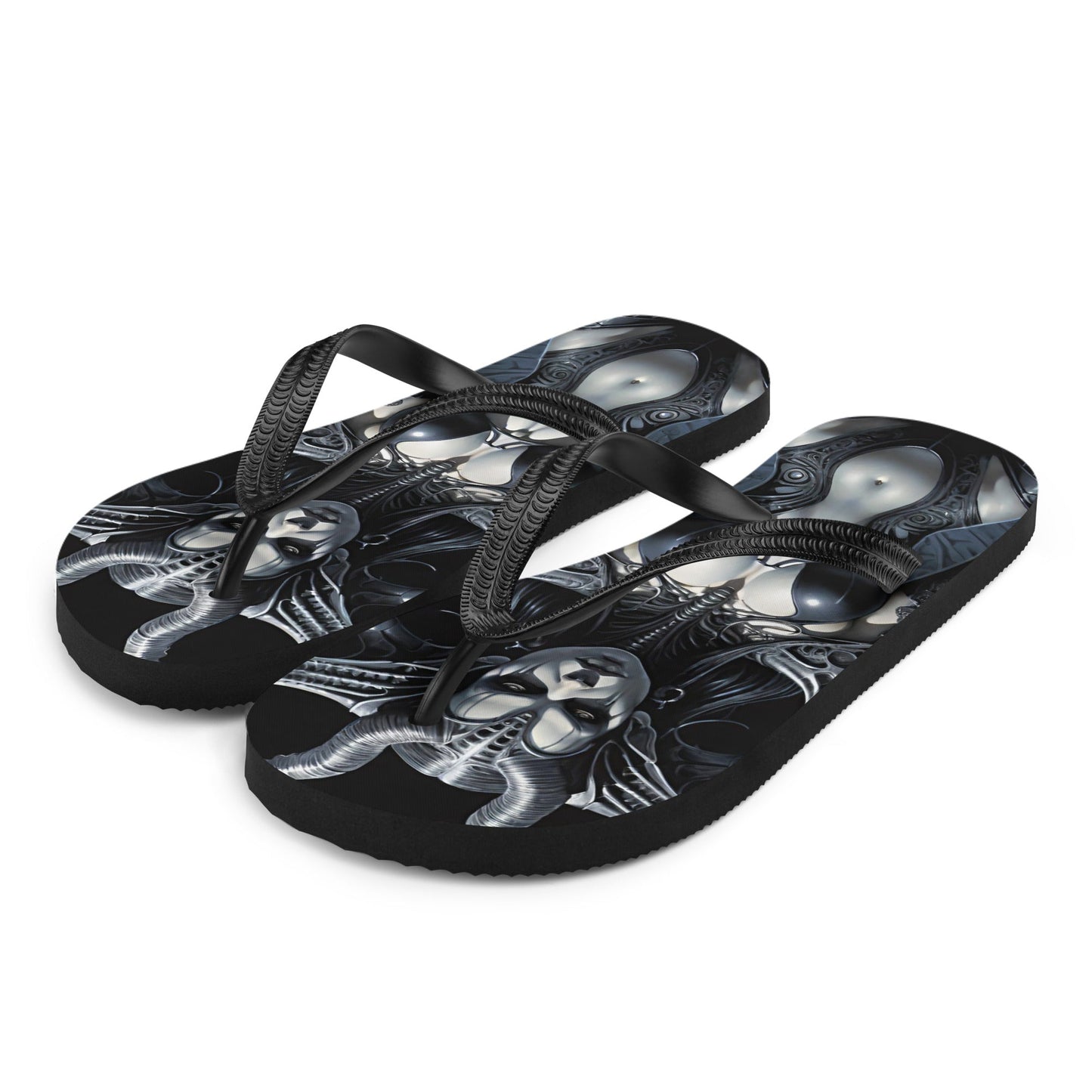 Sexy Dark Succubus Gothic Flip Flops