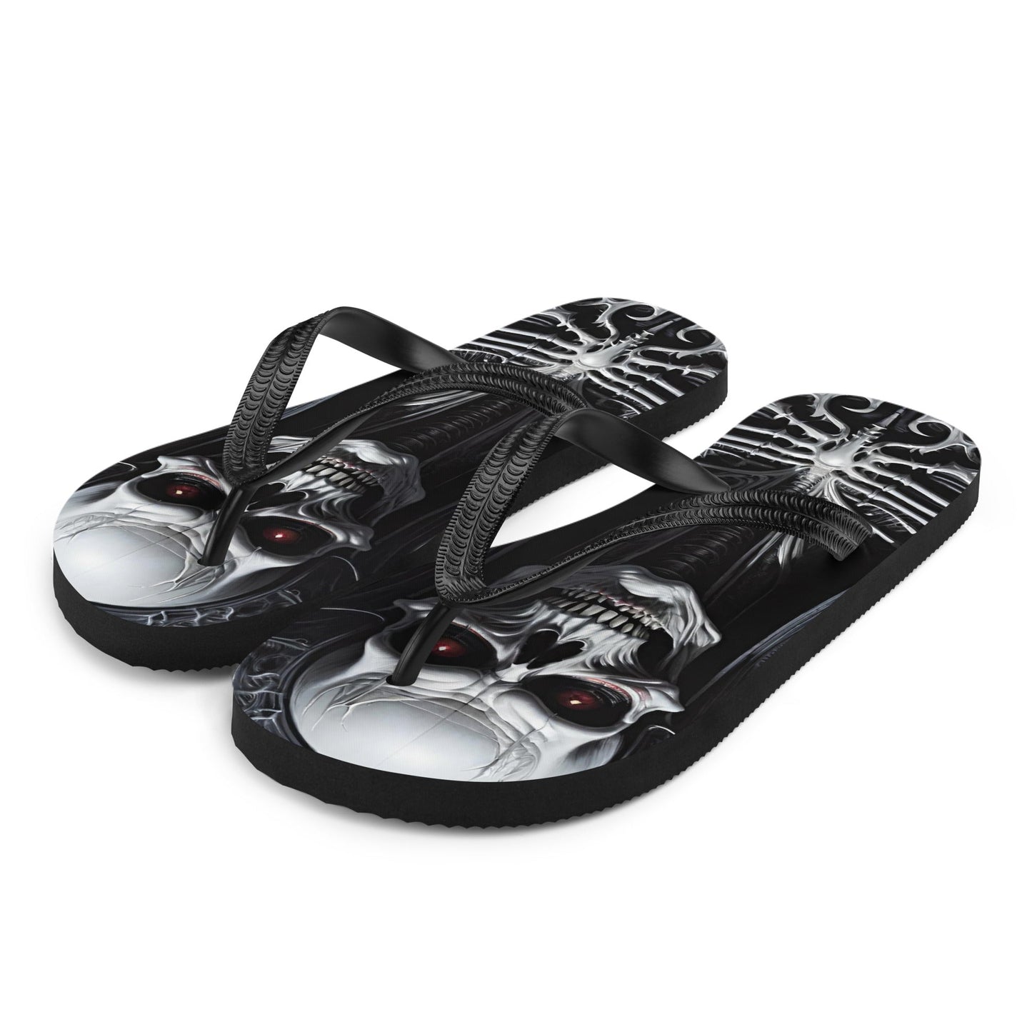 Metal Vampire Corpse 4 Gothic Flip Flops