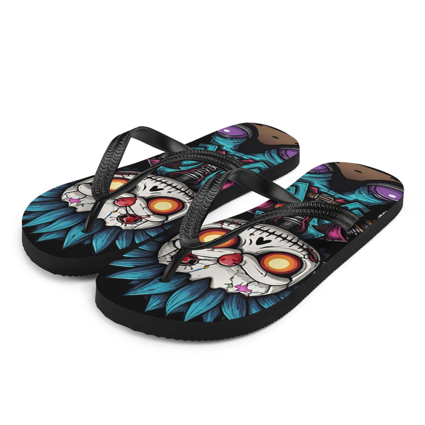 Voodoo Doll Punk Flip Flops