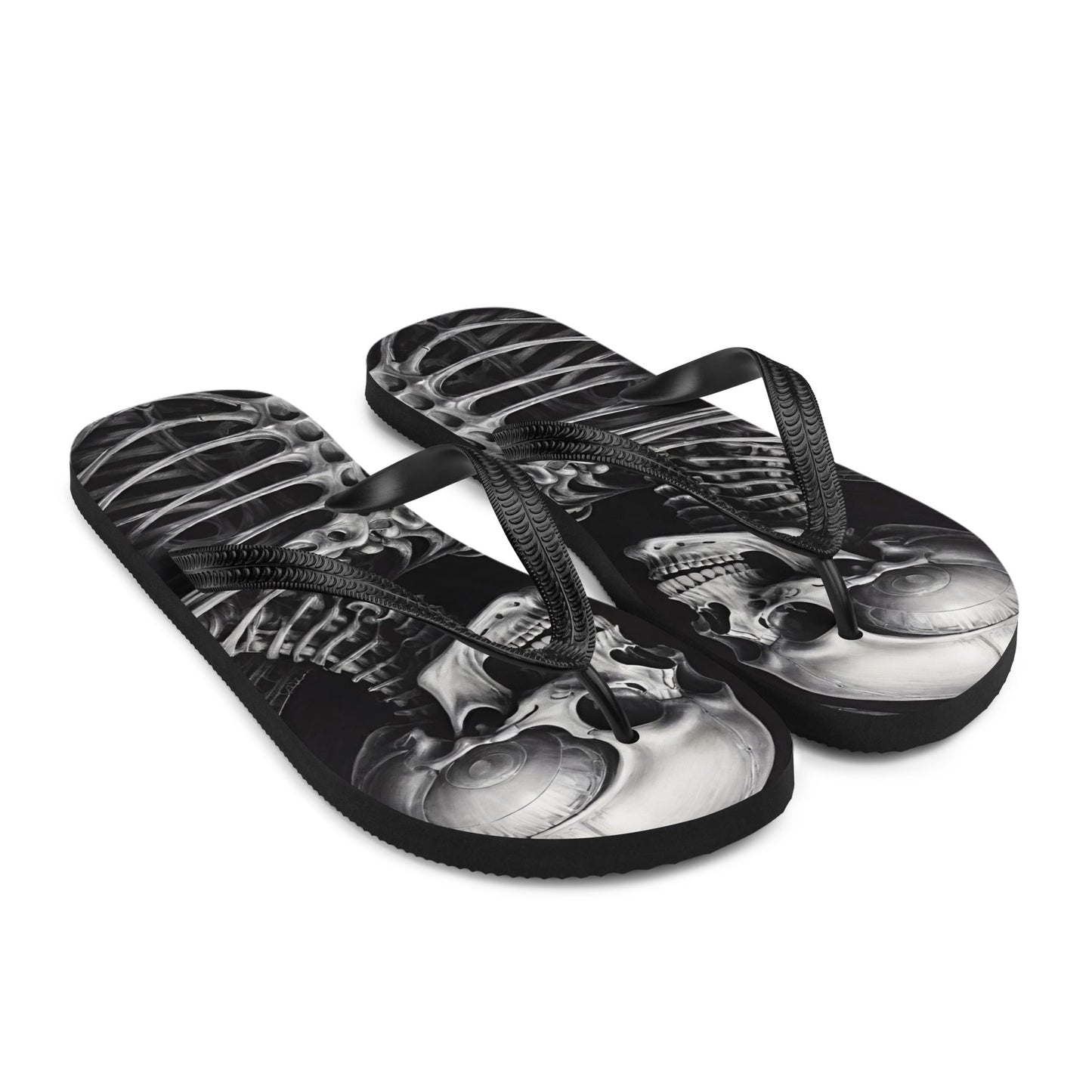 Twisted Skeleton 1 Flip Flops