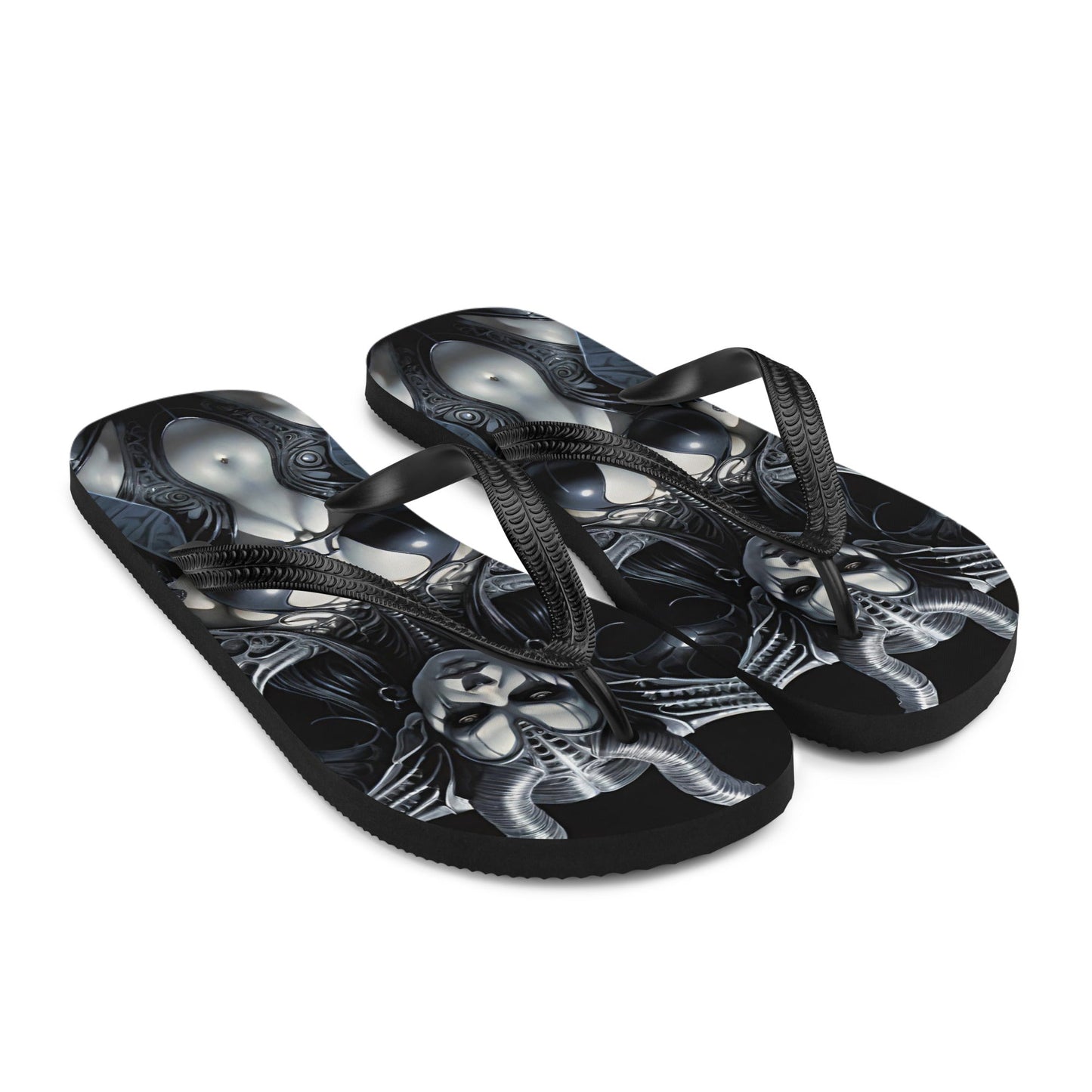 Sexy Dark Succubus Gothic Flip Flops
