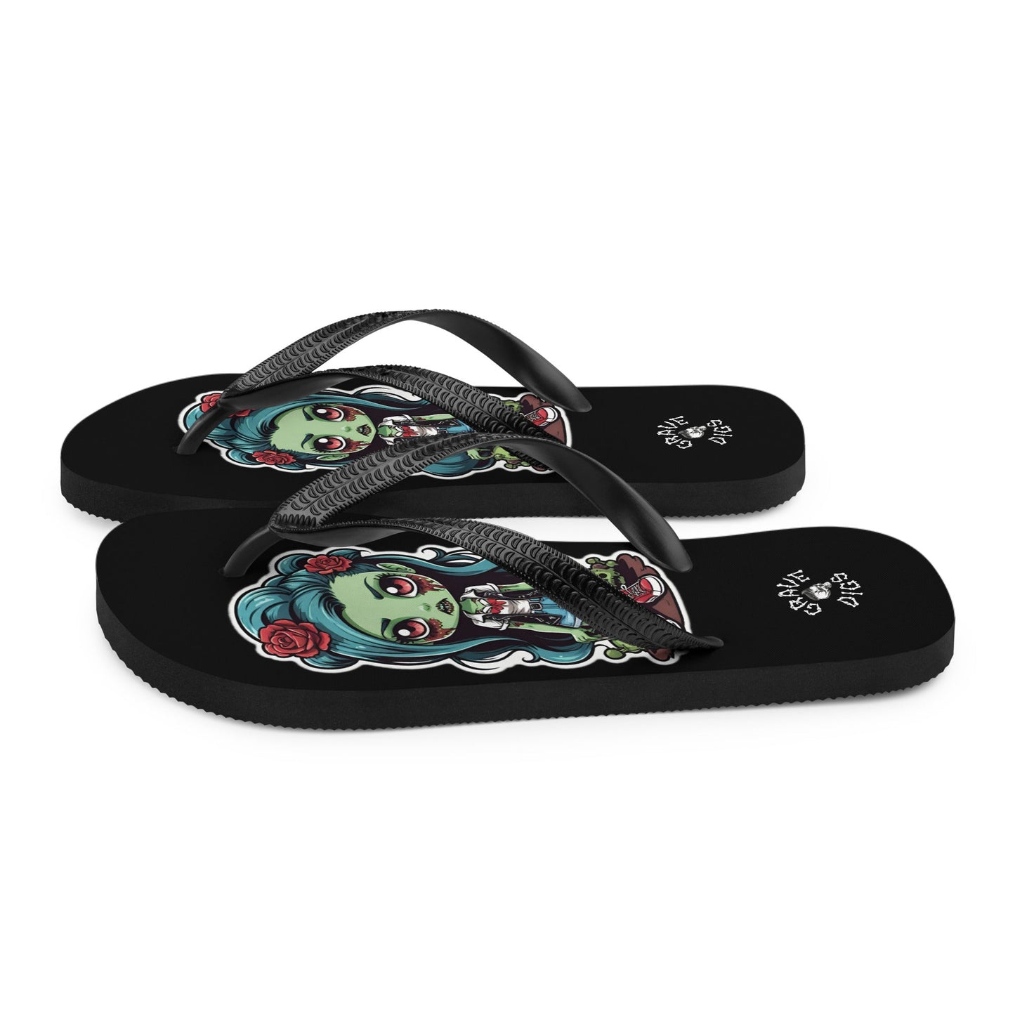 Grave Digs Zombie Girl Flip Flops