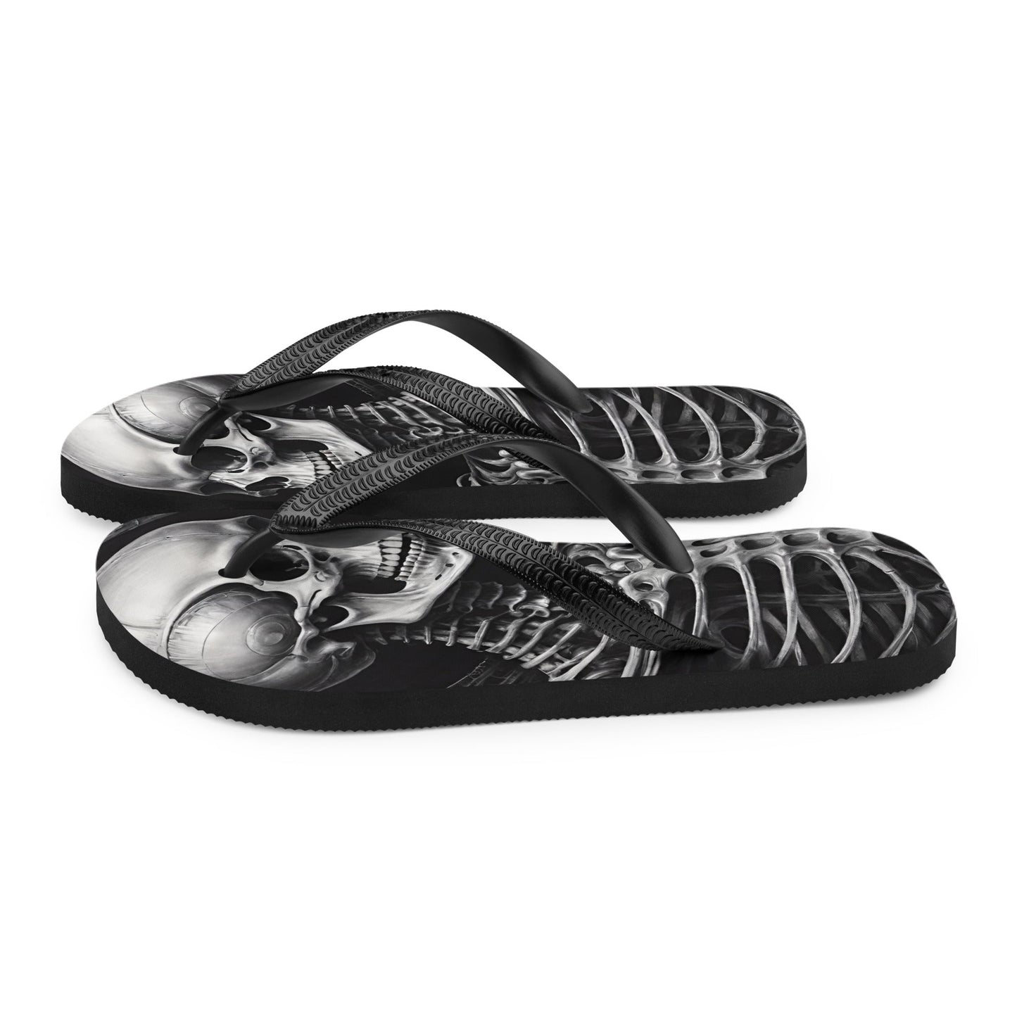 Twisted Skeleton 1 Flip Flops